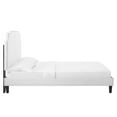 thumbnail image 4 of Modway Colette Queen Performance Velvet Platform Bed in White, 4 of 10