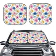 thumbnail image 2 of Sikiie Rose Flowers Print Foldable Car Windshield Sun Visor, Car Window Sunshade Suitable for Sedan, SUV and Truck Car Accessories-Medium, 2 of 6