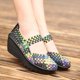 thumbnail image 5 of zapatos informales transpirables de alta ayuda para mujer, mocasines con plataforma, cuñas tejidas de otoño, zapatos de tacón alto de nailon, zapatos de baile cuadrado, 5 of 5