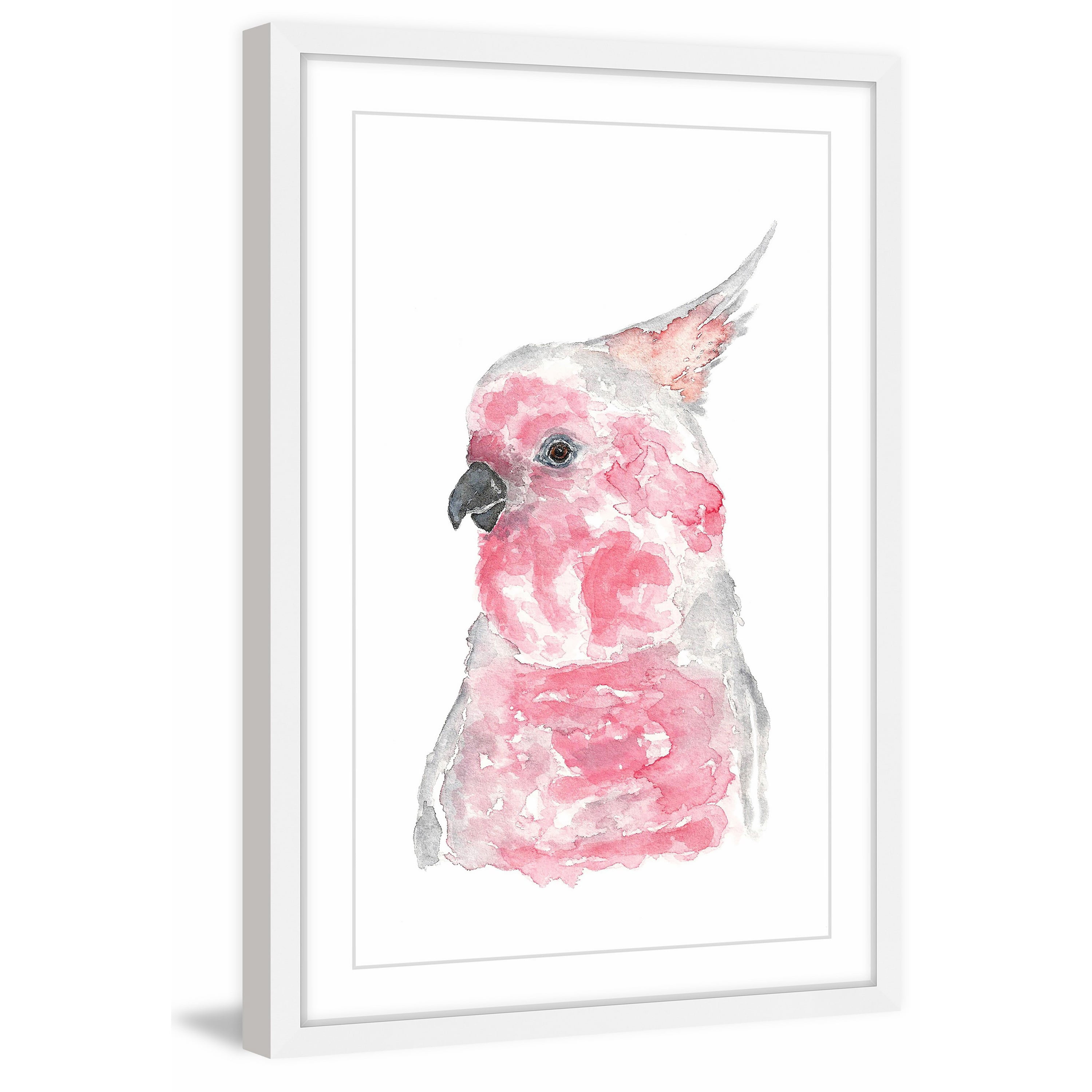"Major Mitchell's Cockatoo" Framed Painting Print