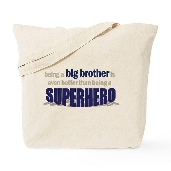 CafePress - Big Brother T Shirt Superhero Tote Bag - Unisex Canvas Tote Bag, Beige, 1-Piece