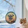thumbnail image 5 of Black and Tan Pug: Stained Glass-Style Christmas Ornament - Made With Real Glass, Stained Glass Ornament 2025, Holiday Decoration, Seasonal Keepsake Gift, Unique Collectible,, 5 of 6