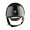 thumbnail image 6 of 1Storm Motorcycle Half Face Helmet Mopeds Scooter Pilot with retratable Inner Smoked Visor HKY205V, Glossy Black, 6 of 6