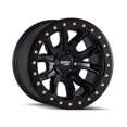 thumbnail image 1 of DT-1 Matte Black Beadlock Wheels - 17 x 9 in., 1 of 1