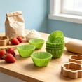 thumbnail image 5 of 100Pcs Disposable Oilproof Cupcake Liners, Food Grade Non Stick Muffin Paper Cups Baking Wrappers for Home Kitchen Pastry Baking Supplies, 5 of 6