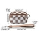 thumbnail image 2 of Portable Waterproof Wristlet Pouch - Clear Card Slot Plaid Clutch, Polyester Zip Wallet, Breathable Lightweight Wear-Resistant Travel Organizer Bag, 2 of 5