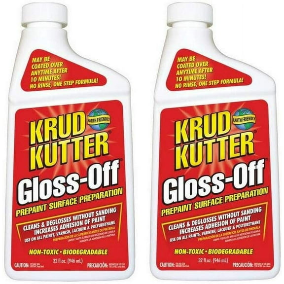 Krud Kutter Gloss-Off Prepaint Surface Preparation Cleaner - All Purpose - 2 Pack, 32-Ounce