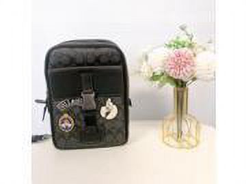 Coach CC113 Disney X Coach Track Pack In Signature Canvas Gunmetal