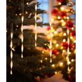 thumbnail image 2 of Ams Adornos Para Árbol De Navidad, 24 Piezas De Carámbanos Retorcidos De Aluminio, Juego De Adornos Para Árbol De Navidad, Suministros De Decoración Para Fiestas De Año Nuevo (Champán Mate De 9,8 Pulg, 2 of 5