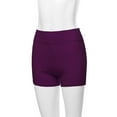 thumbnail image 5 of A2Y Women's Basic Solid Premium Cotton High Rise Bike Shorts Dark Plum 3XL, 5 of 6