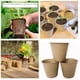 thumbnail image 3 of Vasos y bandejas de turba biodegradables para vivero de plantas, para uso en el jardín, 100 macetas redondas de pulpa de papel ecológicas, 3 of 7