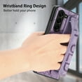 thumbnail image 4 of PU Leather Case for Samsung Galaxy Z Fold 7 with Wristband, Slim Lightweight Shockproof Folio Protective Phone Case Cover with Pen Holder & Hand Strap for Samsung Galaxy Z Fold 7, Purple, 4 of 10