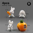 thumbnail image 3 of Figura de zanahoria de conejo blanco de Pascua para Navidad, bricolaje, decoración de habitación kawaii para el hogar, accesorios de decoración de jardín de hadas en miniatura modernos, 3 of 5