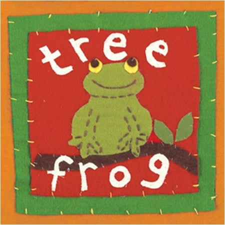 Art 4 Kids Patchwork Tree Frog Contemporary Mount Art