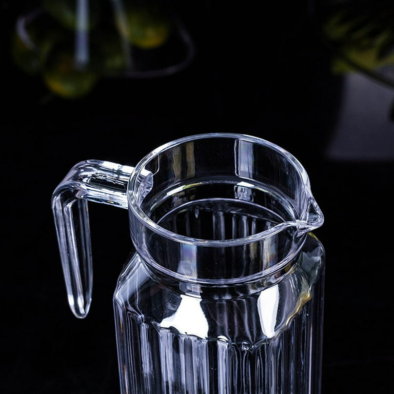 Yirilan Glass Pitcher,54OZ/1.6 Liter Water Pitcher With Lid, Iced Tea  Pitcher for Fridge, Glass Water Carafe With Lid, Glass Water Jug, Small  Drink