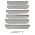 thumbnail image 1 of Valterra Bug Screen - RV Appliance A10-1313VP Refrigerator Vent; 8.1 Inch Length x 1.5 Inch Width; Stainless Steel; Package Of 6; With Plastic Ties; With Retail Package, 1 of 5