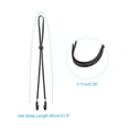 thumbnail image 2 of Windproof Hat Strap Clips 31.5"x0.28", Adjustable Elastic Hat Clip with Cord Locks for Fishing, Black 5 Pack, 2 of 6