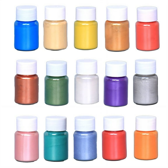 ACDANC Mica Powder,Pure Color Mica Powder for Resin,Glitter Polarized Light Epoxy Resin Color Pigment,Multicolor