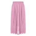 thumbnail image 5 of formal Dresses for Women Viikei Womens Summer Long Maxi Skirts,Womens Fashion Solid Color High Waist Elastic Waist Mmulti-storey Beach Skirt Hot Pink L, 5 of 6
