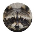 thumbnail image 4 of Orinice Raccoon Sharp Claws Furry Art Round Table Cover Stain Resistant Washable Indoor Outdoor Kitchen Dining Wedding Parties Tablecloth 100% Polyester Fiber 31-35, 4 of 8