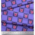 thumbnail image 3 of Soimoi Cotton Poplin Fabric Square & Floral Artistic Print Sewing Fabric Yard 42 Inch Wide, 3 of 3