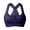 Dark Purple, variant on Women's polyester Black chemical fiber underwear Women's Solid Bra Wire Free Underwear One-Piece Bra Everyday Underwear