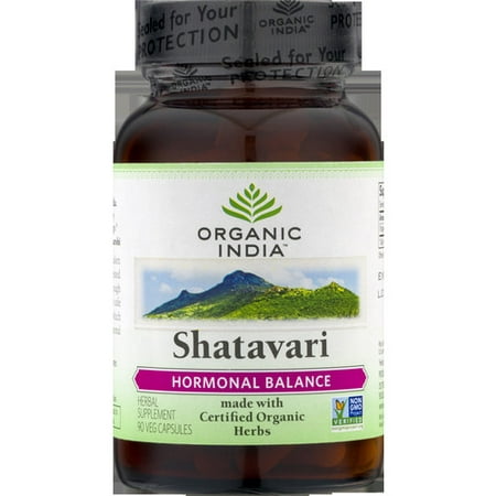 Organic India Shatavari, 90 V-Caps [] (Best Cigarette Brand In India For Health)