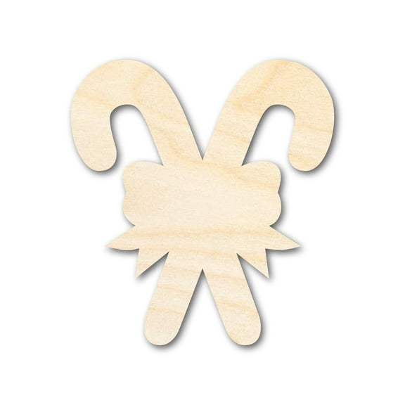 Bigger Better | Unfinished Wood Candy Cane Shape | DIY Craft Cutout 18" / 1/2"
