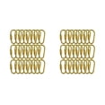 thumbnail image 1 of Matsuzay 24 Piezas de Metal D Anillo de Bloqueo Mosquetón Llavero Ganchos de Bloqueo Resorte Oro, 1 of 6