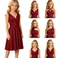 thumbnail image 2 of Weebloom Little Girl Summer Dresses Elegant Formal Sleeveless Dress Versatile Wear Party Gown Dress For Girls 5-8 Years, 2 of 3