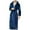 Navy, variant on Odeerbi 2025 Men Robes Beibei Fleece Pajamas Autumn And Winter Thickening And Lengthening Flannel Warmth Bathrobe Purple