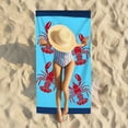 thumbnail image 6 of Boovnll Beach Towels, Quick Dry Sand Free Microfiber Oversized Beach Towel Lightweight for Beach Yoga Gym Pool, Beach Accessories, 28x55", 6 of 6