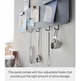 thumbnail image 4 of Yamazaki Home  Wall-Mounted Magnet Board, Steel, Holds 4.4 lbs - L 0.6 x W 27.6 x H 5.9 inches Black, 4 of 7