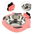 thumbnail image 3 of Laklulu Pets se puede colgar, diseño de cuenco de acero inoxidable, fácil de limpiar para comer y beber., 3 of 5