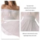 thumbnail image 5 of Vestido corto con escote cuadrado y lazo en la espalda, vestido de mujer con escote cuadrado y lazo en la espalda, manga larga abullonada y lazo en la espalda, vestido con volantes y, 5 of 6