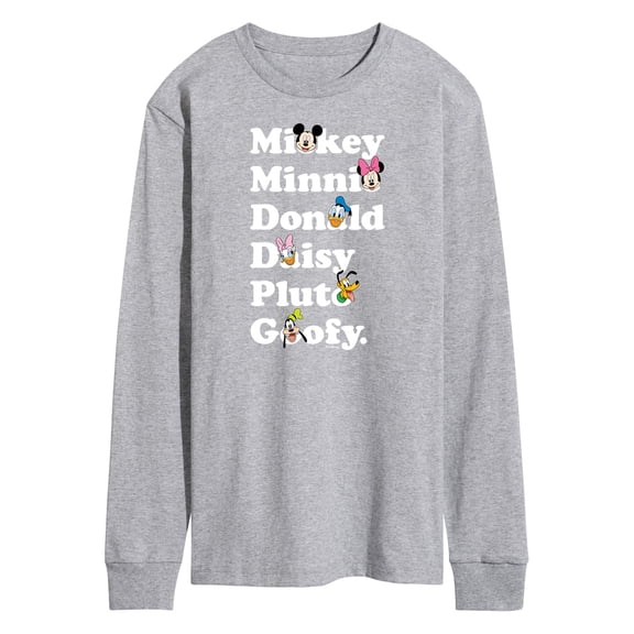 Mickey & Friends - Mickey's Character List - Men's Long Sleeve T-Shirt