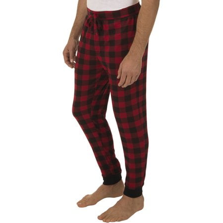 fruit of the loom men's poly waffle jogger sleep pant