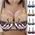thumbnail image 4 of Sujetador De Mujer Encaje Bordado CD Copa Señoras Ropa Interior Sin Costuras, 4 of 5