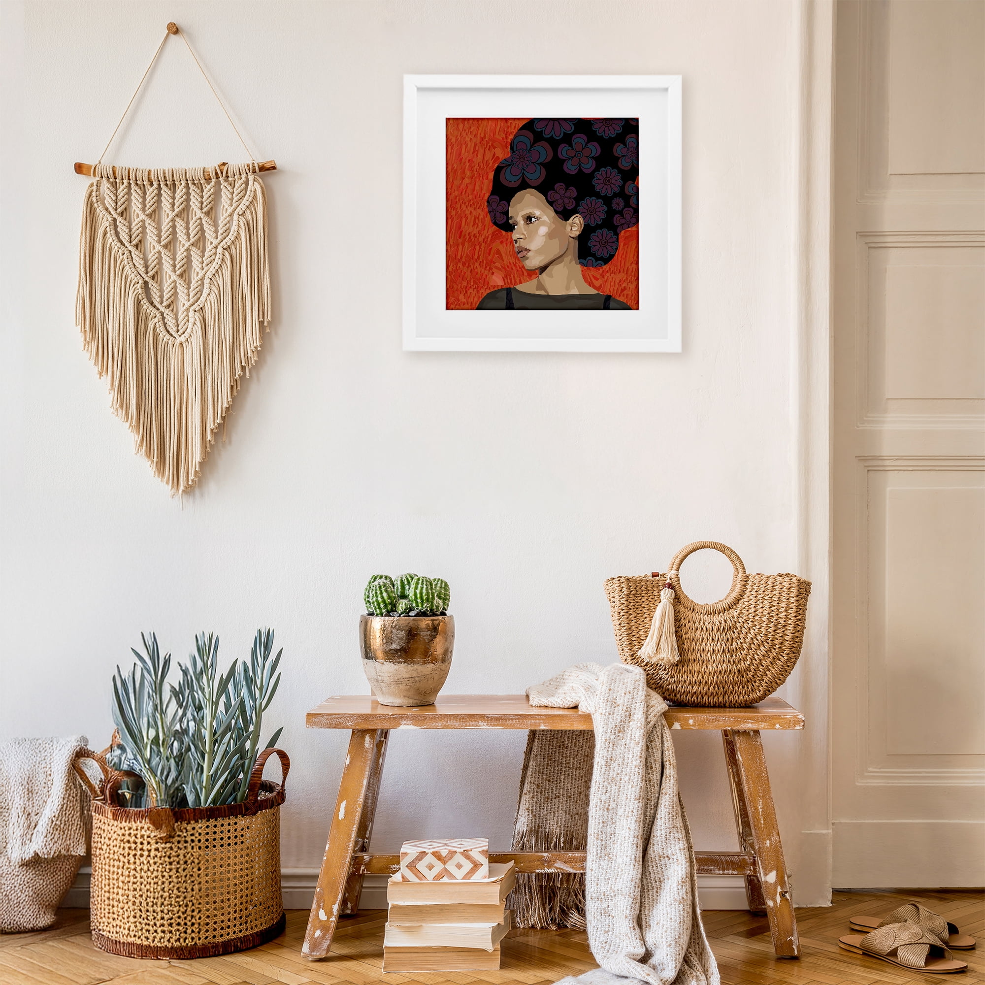 Stupell Industries Portrait Of A Dreamer White Framed Print Under Glass, design by Lynnda Rakos