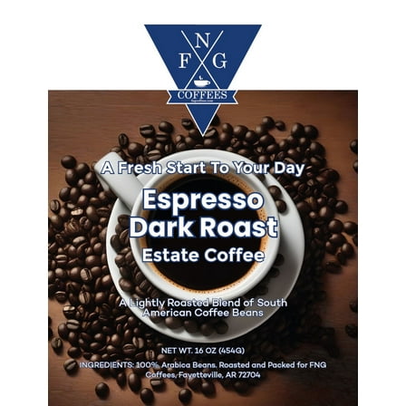 FNG Coffees- Espresso Dark Roast Estate Coffee- Whole Bean