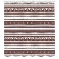 thumbnail image 3 of Ethnic Shower Curtain, Tribal Composition with Chevron Zigzags Triangles and Stripes Hand Drawn, Fabric Bathroom Set with Hooks, 69W X 75L Inches Long, Mauve Taupe and White, by Ambesonne, 3 of 3