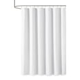 thumbnail image 5 of Dovelina Woven Clipped Solid Shower Curtain, 72" x 72", Machine-Washable, White, 5 of 5