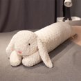 thumbnail image 5 of Almohada de peluche FEEZUSH con forma de conejo, 120 cm, color blanco, 5 of 5