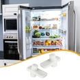 thumbnail image 6 of 2 Pieces Refrigerator Crisper Drawer Support Vegetable Tray Wheel Mount Bracket Durable Plastic for Left Right Sides, 6 of 9