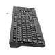 thumbnail image 2 of Teclado Slim GETTTECH GGK-ESMWR-01 alambrico cable 1.5m Hub 2 USB-A Teclado color negro idioma español latinoamerica, 2 of 11