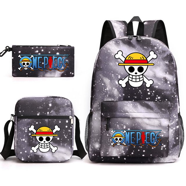 Lightning Pet Backpack Three Piece Set, Backpack Student Schoolbag