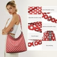 thumbnail image 5 of Retro Polka Dot Sling Bag | Vintage Dots Pattern Casual Everyday Purse | Large Capacity Handbag with Adjustable Strap | Stylish & Sleek Geometric Dots Aesthetic, 5 of 5