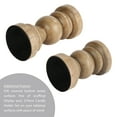 thumbnail image 6 of Mainstays Light Wood Tabletop Pillar Candle Holders, 2PC Set, 6 of 9