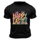 thumbnail image 1 of Camisa Casual de Cuello de la Tripulación de la Impresión de Pascua de Manga Corta de Verano Top Ligero de Poliéster para los Hombres, Camiseta de Manga Corta para el Uso Diario de Primavera Verano, 1 of 8