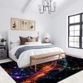 thumbnail image 2 of Vintage Abstract Area Rugs, Colorful Neon Multicolor Carpet, Washable Non Slip Low Pile Soft Rug for Living Room Bedroom Decor Mat 3ftx5ft, 2 of 8